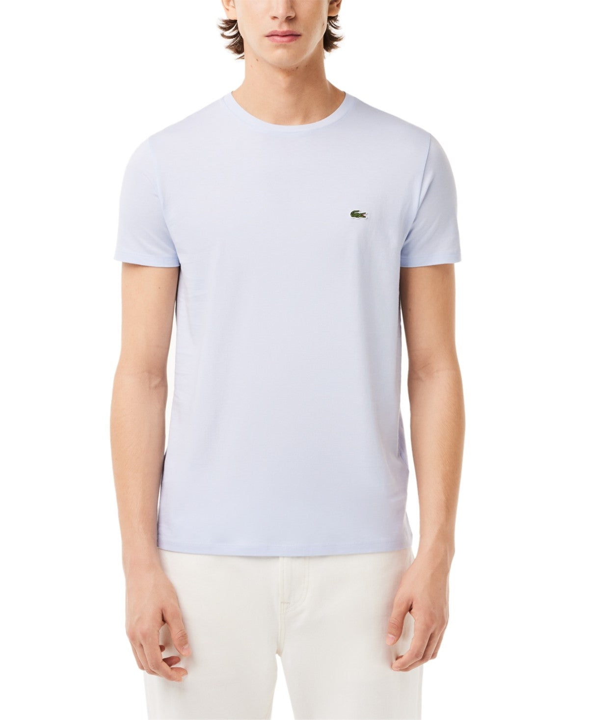Lacoste Mens Regular fit Short Sleeve T-Shirt Shirt Large Blue Solid