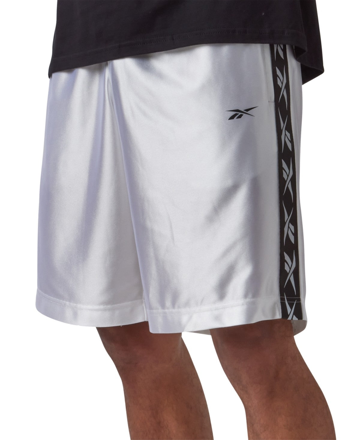 Reebok Mens Regular fit Basketball Shorts XXL White Solid