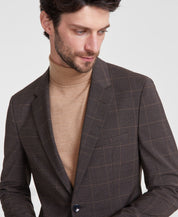 Hugo Boss Mens Modern fit Suit Jacket Blazer 40 R Brown Check