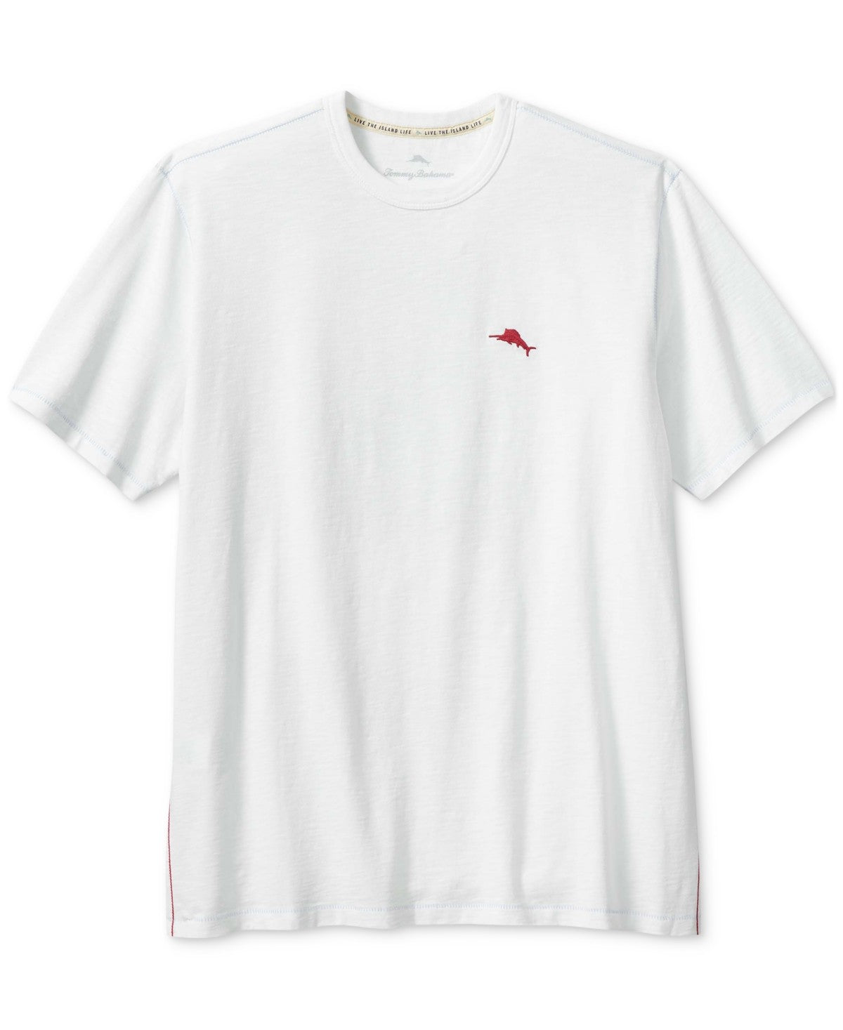 Tommy Bahama Men Regular fit Short Sleeve T-Shirt Shirt Large White Solid