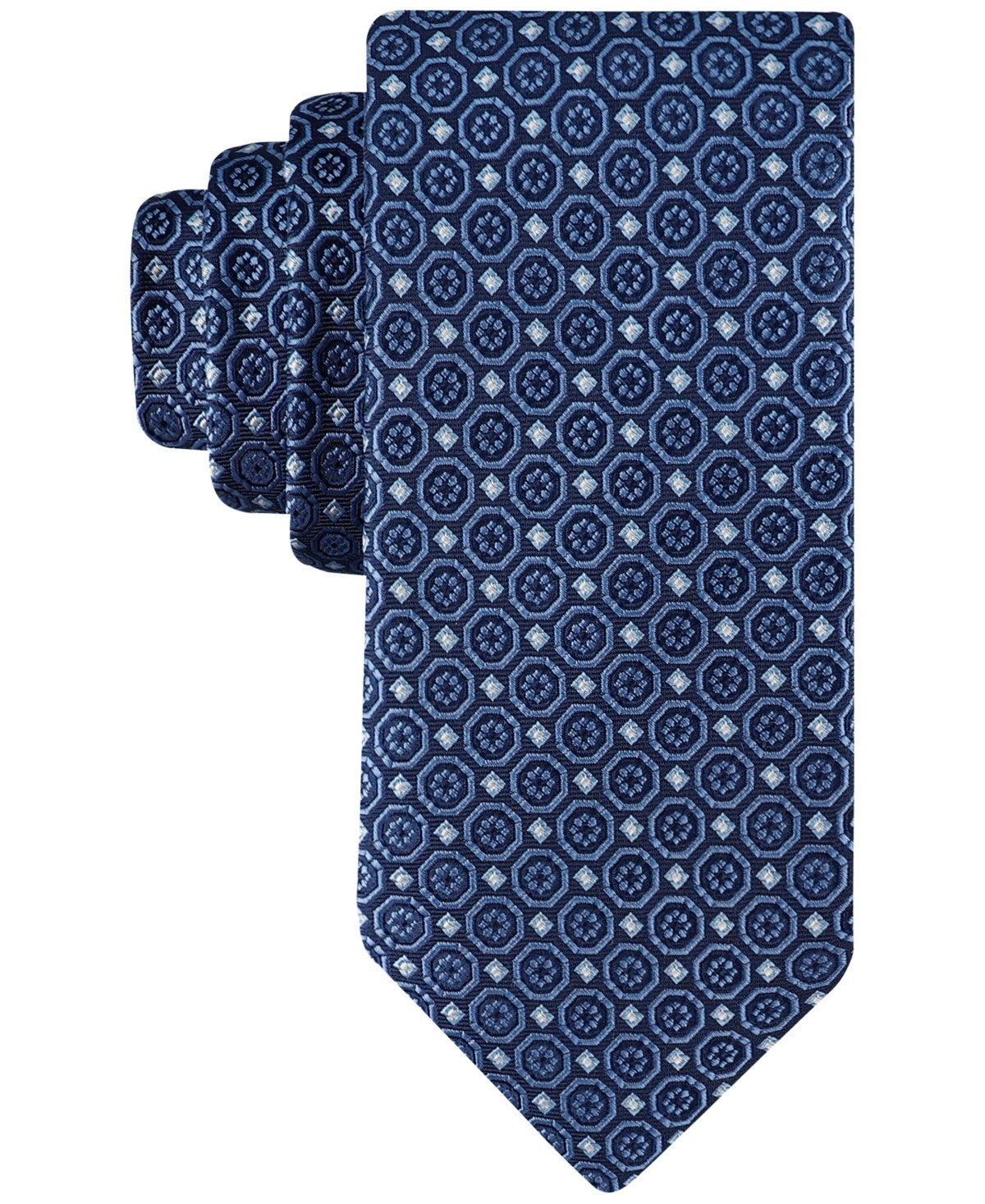 Tommy Hilfiger Men Regular fit Tie Necktie One Size Blue Malik Medallion