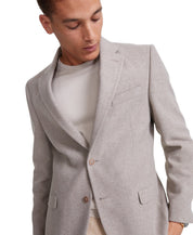 Nautica Mens Modern fit Sport Coat Blazer 48 R Beige Solid