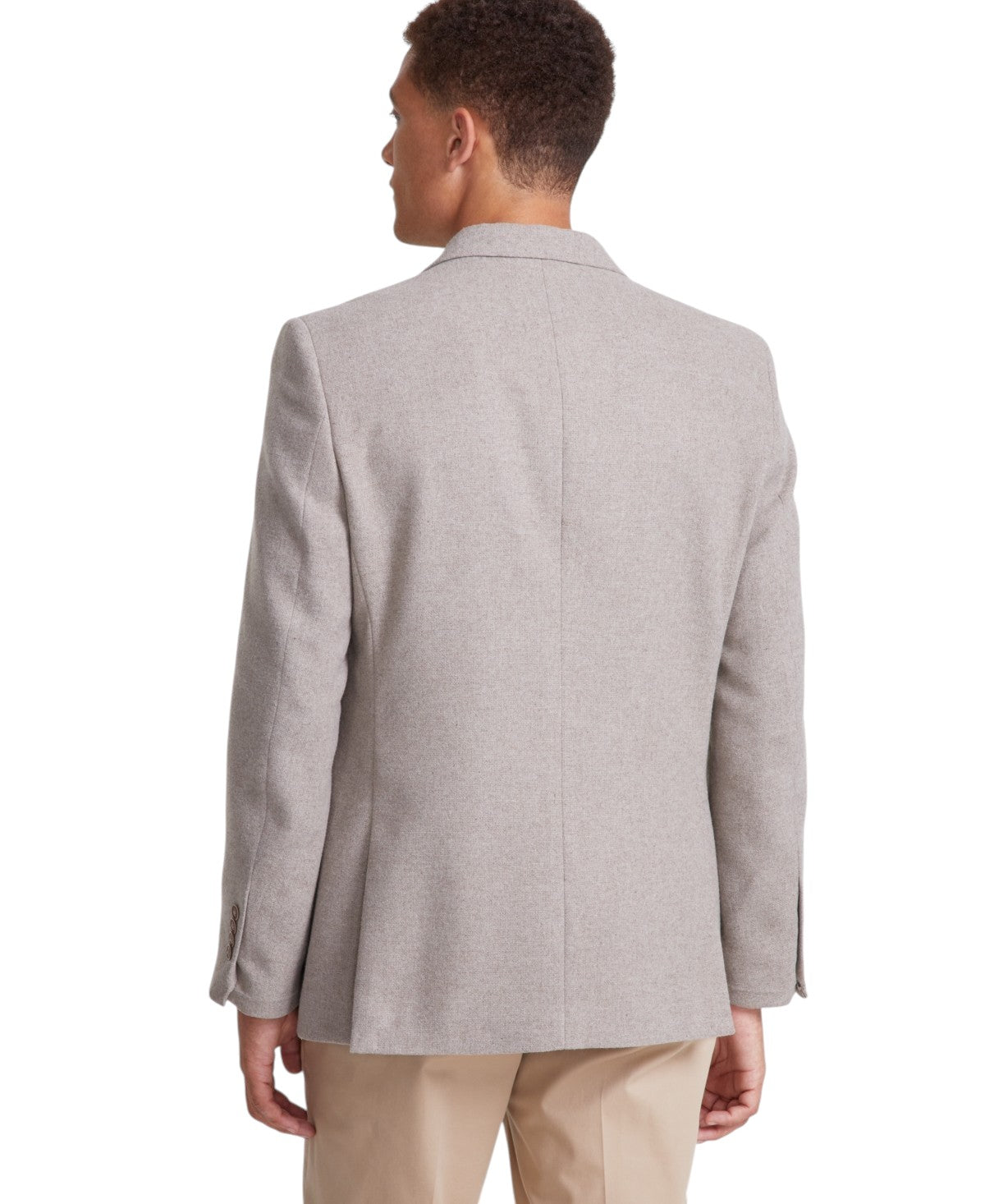 Nautica Mens Modern fit Sport Coat Blazer 48 R Beige Solid