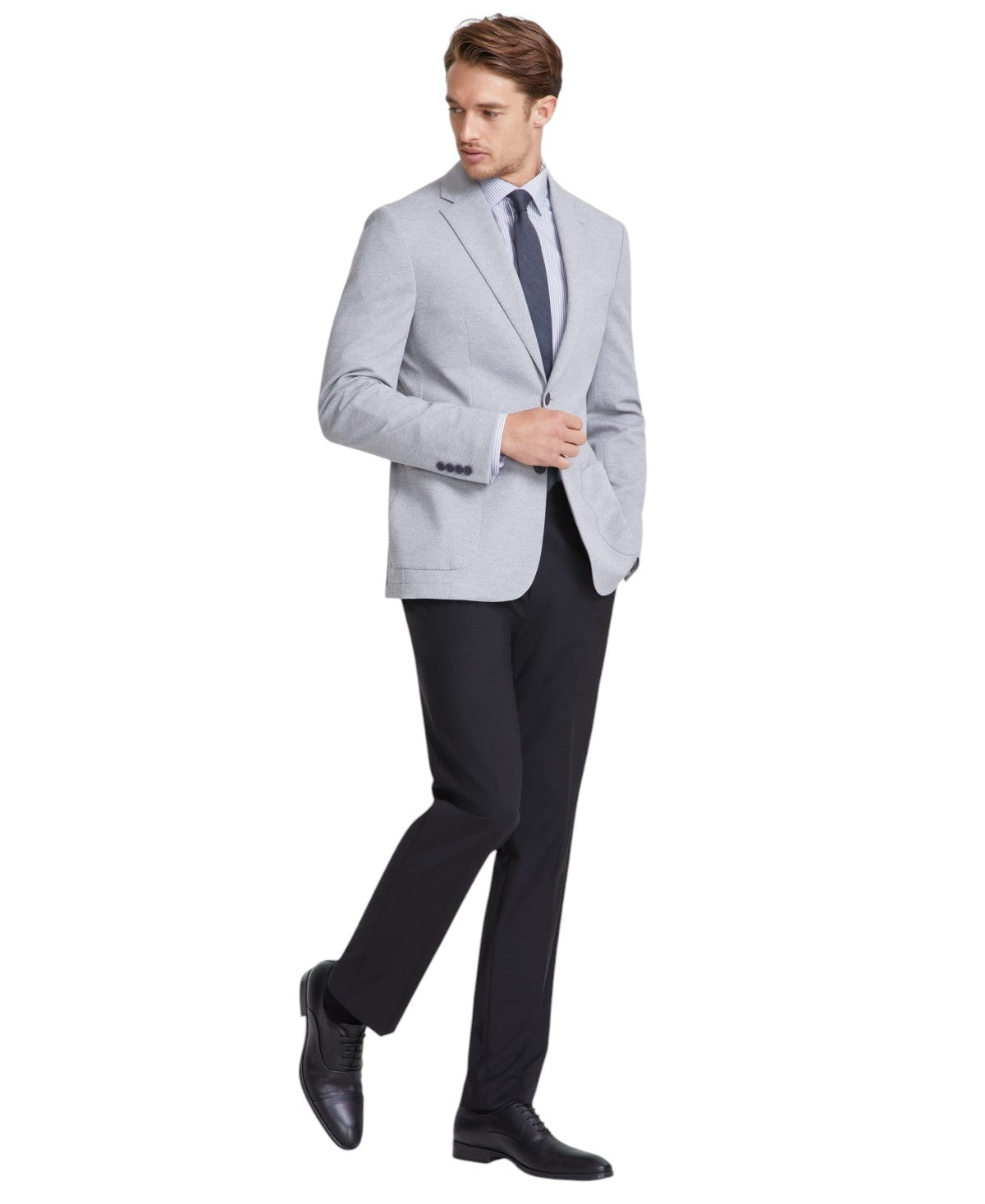 Calvin Klein Mens Slim fit Sport Coat Blazer 34 S Grey Solid