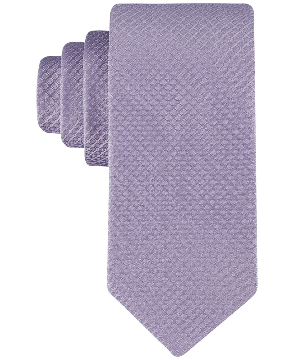 Calvin Klein Mens Regular fit Tie Necktie One Size Lilac Purple