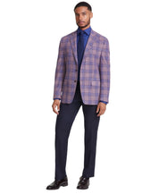 Michael Kors Mens Classic fit Sport Coat Blazer 36 R Red Blue Plaid