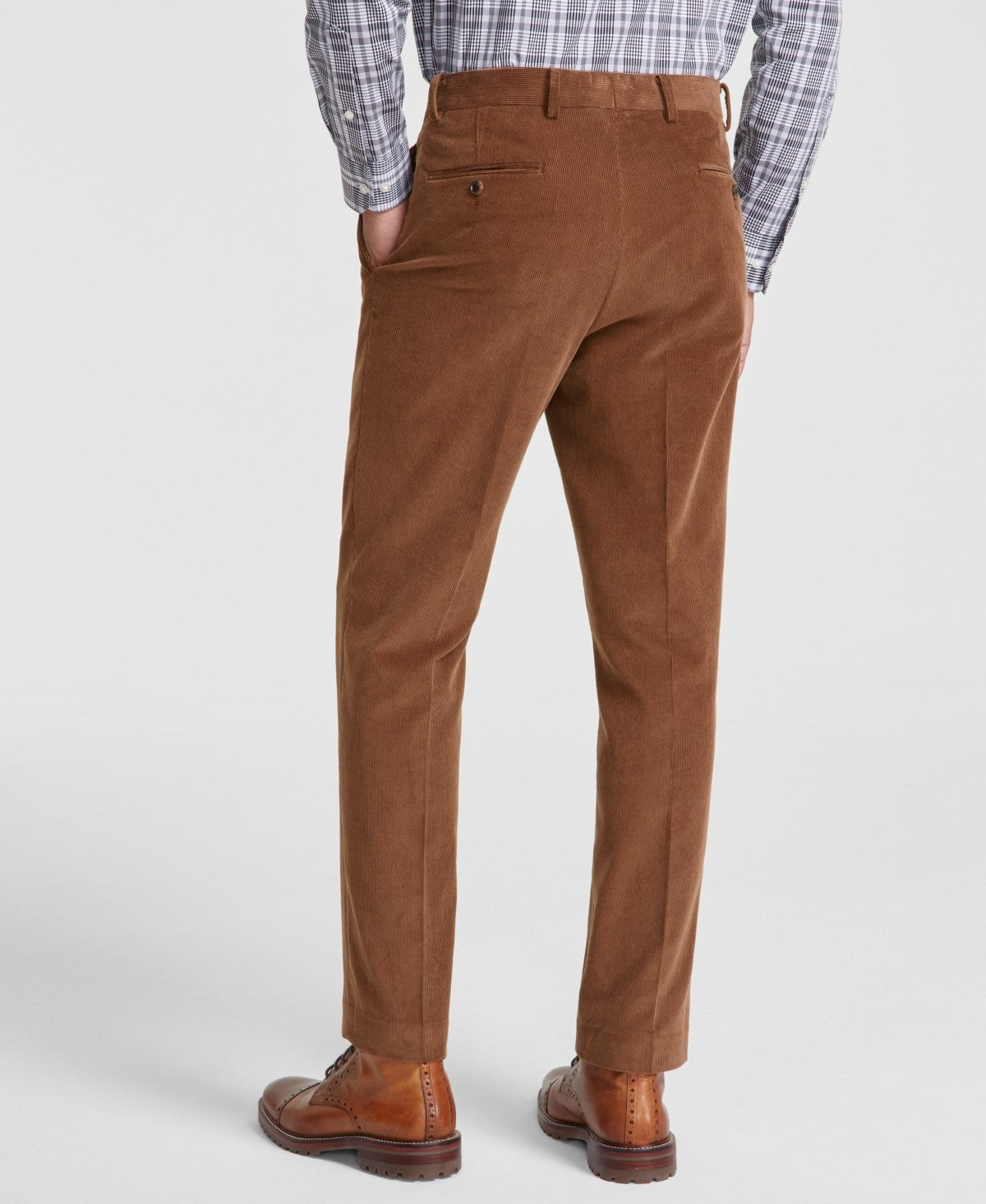 Tommy Hilfiger Mens Modern fit Dress Corduroy Pants 40 / 32 Brown Solid