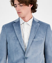 Alfani Mens Slim fit Sport Coat Blazer 40 S Light Powder Blue Solid