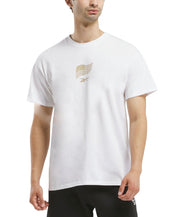 Reebok Mens Regular fit Short Sleeve Medal State of Mind T-Shirt Small White
