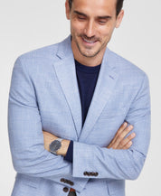 Michael Kors Mens Classic fit Sport Coat Blazer 42 L Light Blue