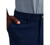 Kenneth Cole Mens Slim fit Linen Dress Pants 36 / 32 Blue Solid