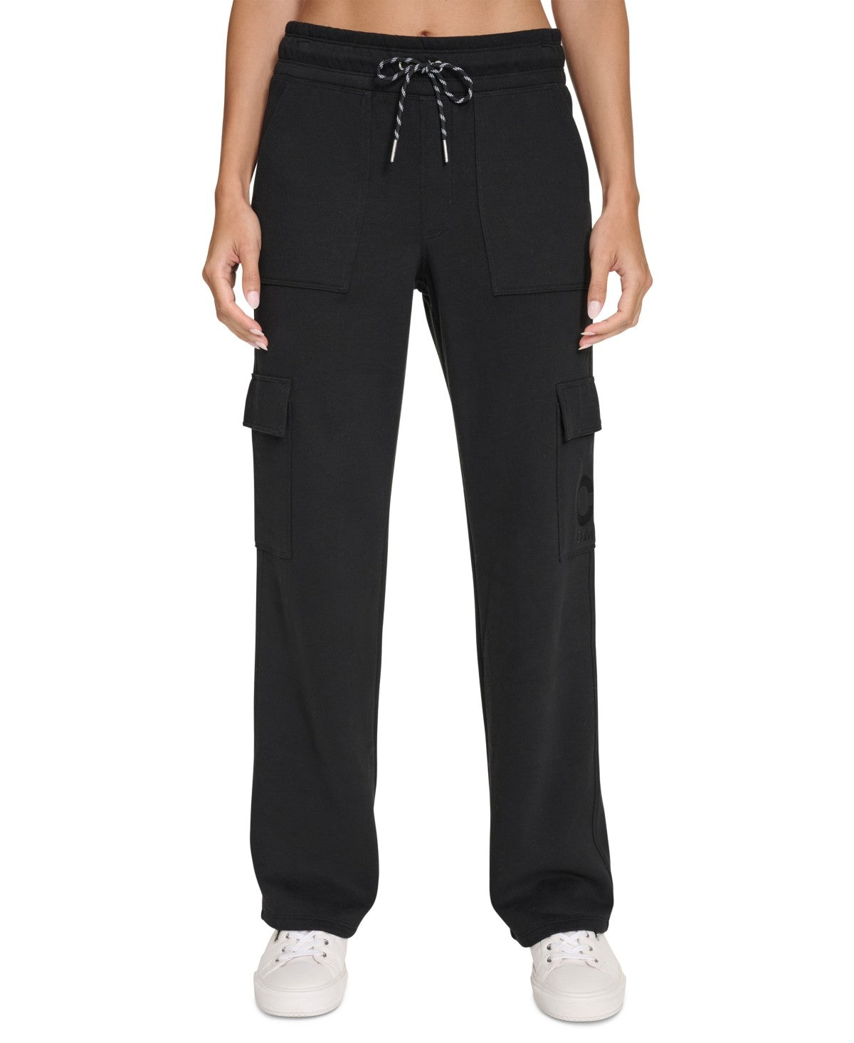 Calvin Klein Women Regular fit Cargo Pants Small / 30 Black Solid