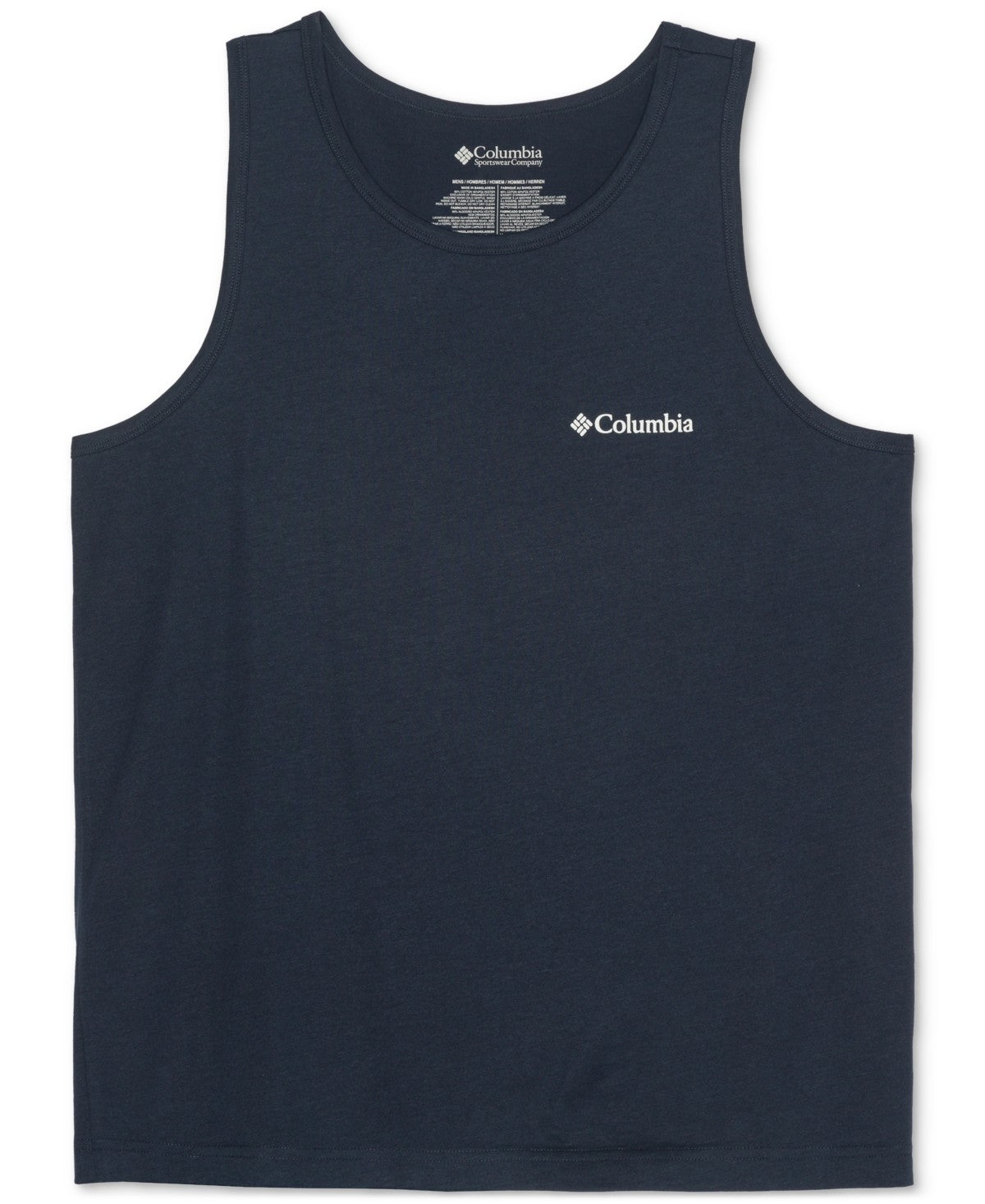 Columbia Mens Regular fit Sleeveless Tank Top Shirt XL Blue Solid