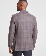 Tommy Hilfiger Mens Modern fit Suit Jacket Blazer 48 R Brown Plaid
