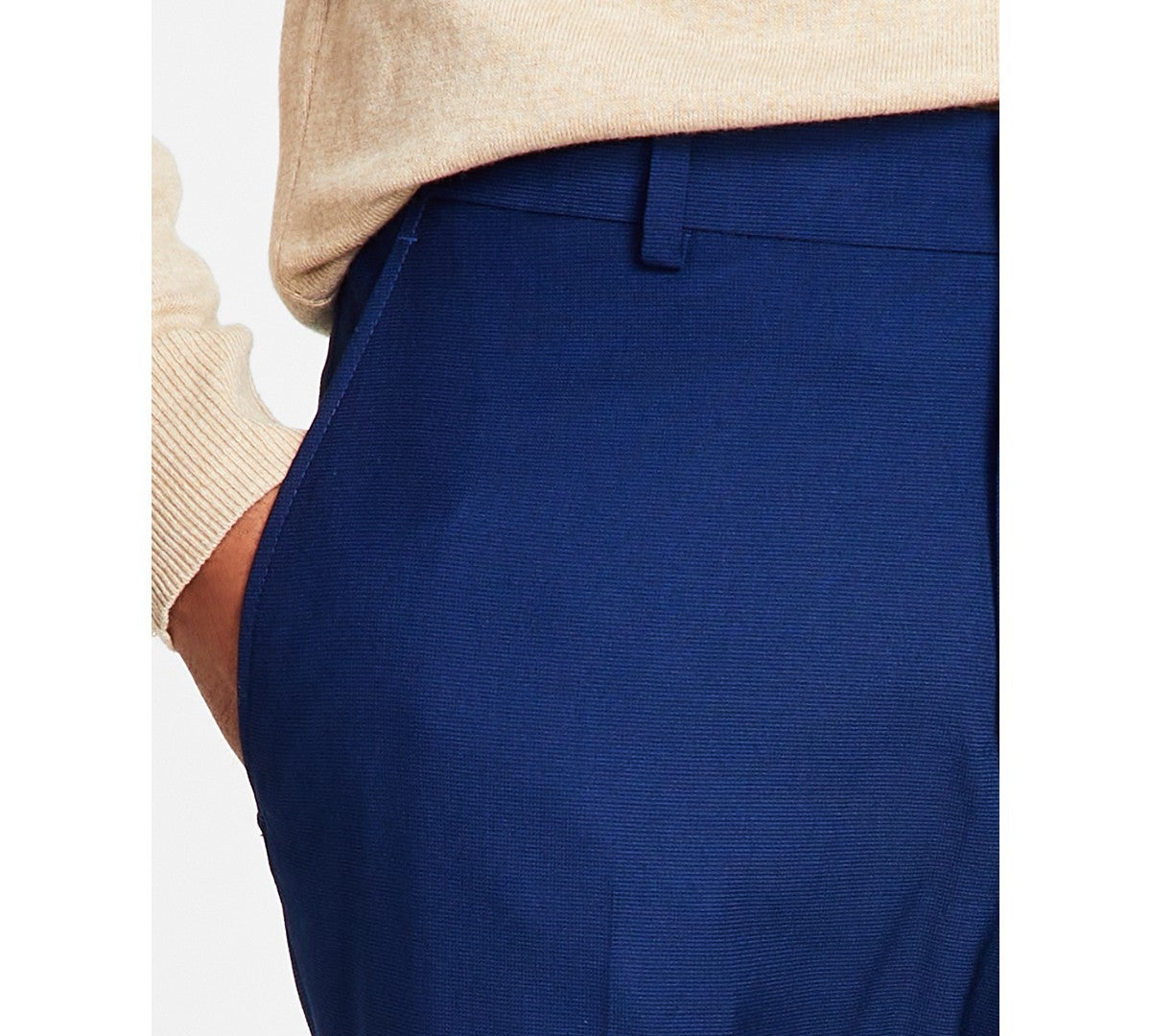 Kenneth Cole Mens Slim fit Dress Pants 36 / 29 Blue Solid