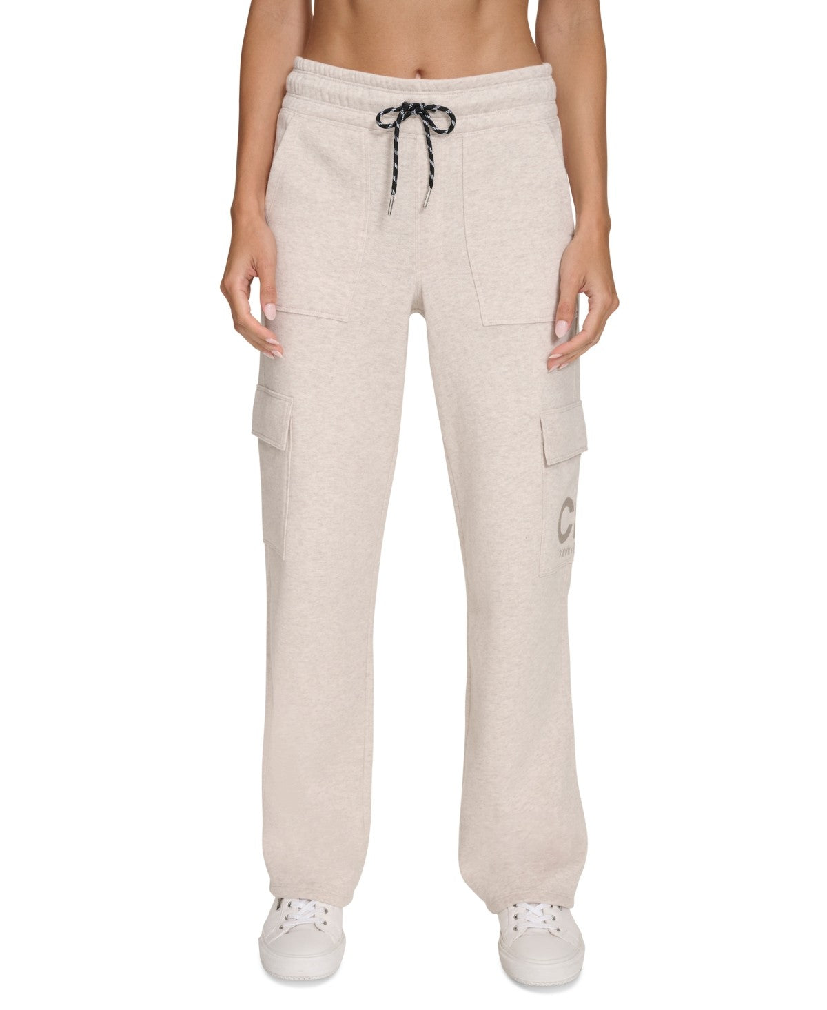 Calvin Klein Women Regular fit Cargo Pants Medium / 31 Beige Solid