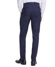 Calvin Klein Mens Slim fit Dress Pants 40 / 30 Navy Blue Plaid Stretch Wool