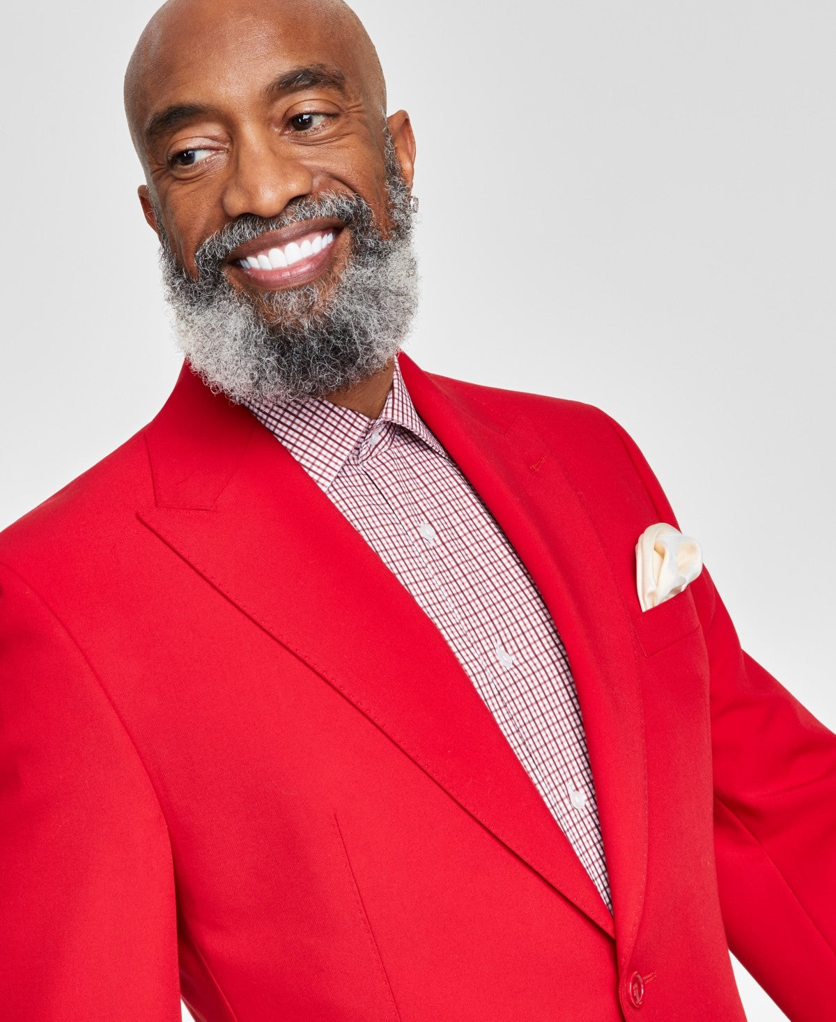 Tayion Mens Classic fit Sport Coat Blazer 36 R Bright Red Solid Stretch