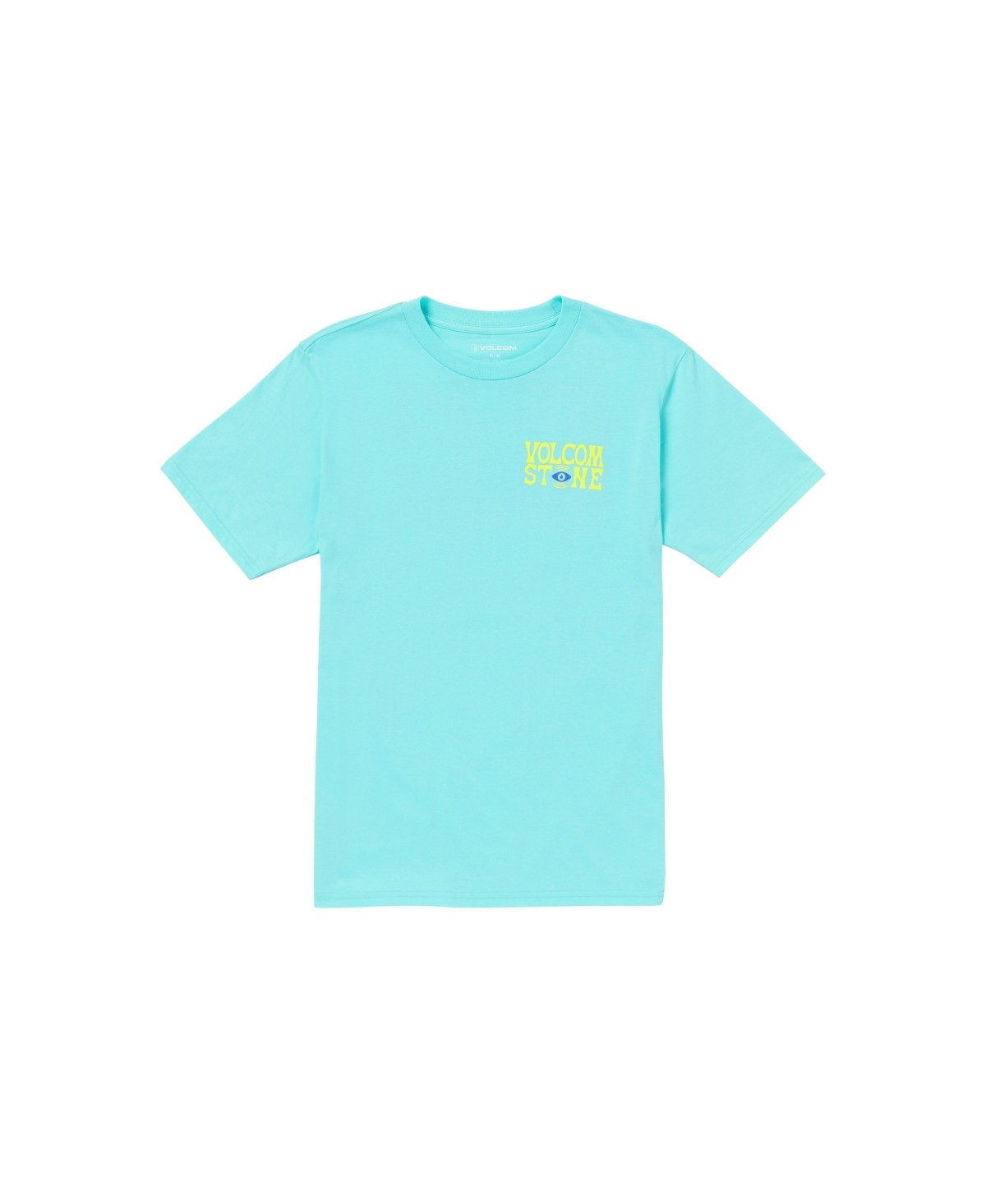Volcom Mens Regular fit Short Sleeve T-Shirt Shirt Medium Blue Solid