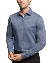Kenneth Cole Reaction Mens Slim fit Dress Shirt Large 16 in 32-33 Blue