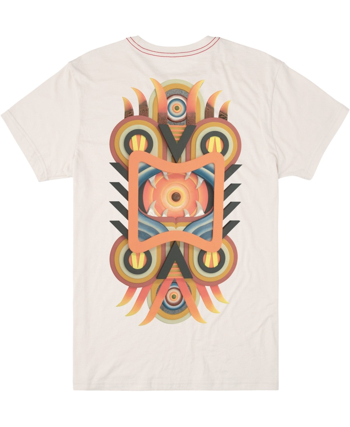 Rvca Mens Slim fit Short Sleeve Graphic T-Shirt Shirt Large White Solid