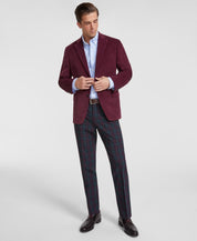 Tommy Hilfiger Mens Modern fit Corduroy Sport Coat Blazer 44 L Burgundy Red
