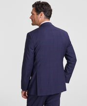 Brooks Brothers Mens Classic fit Suit Jacket Blazer 44 R Navy Blue Plaid
