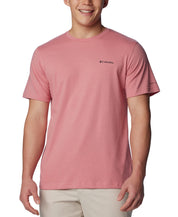 Columbia Mens Regular fit Short Sleeve T-Shirt Shirt Medium Pink Solid