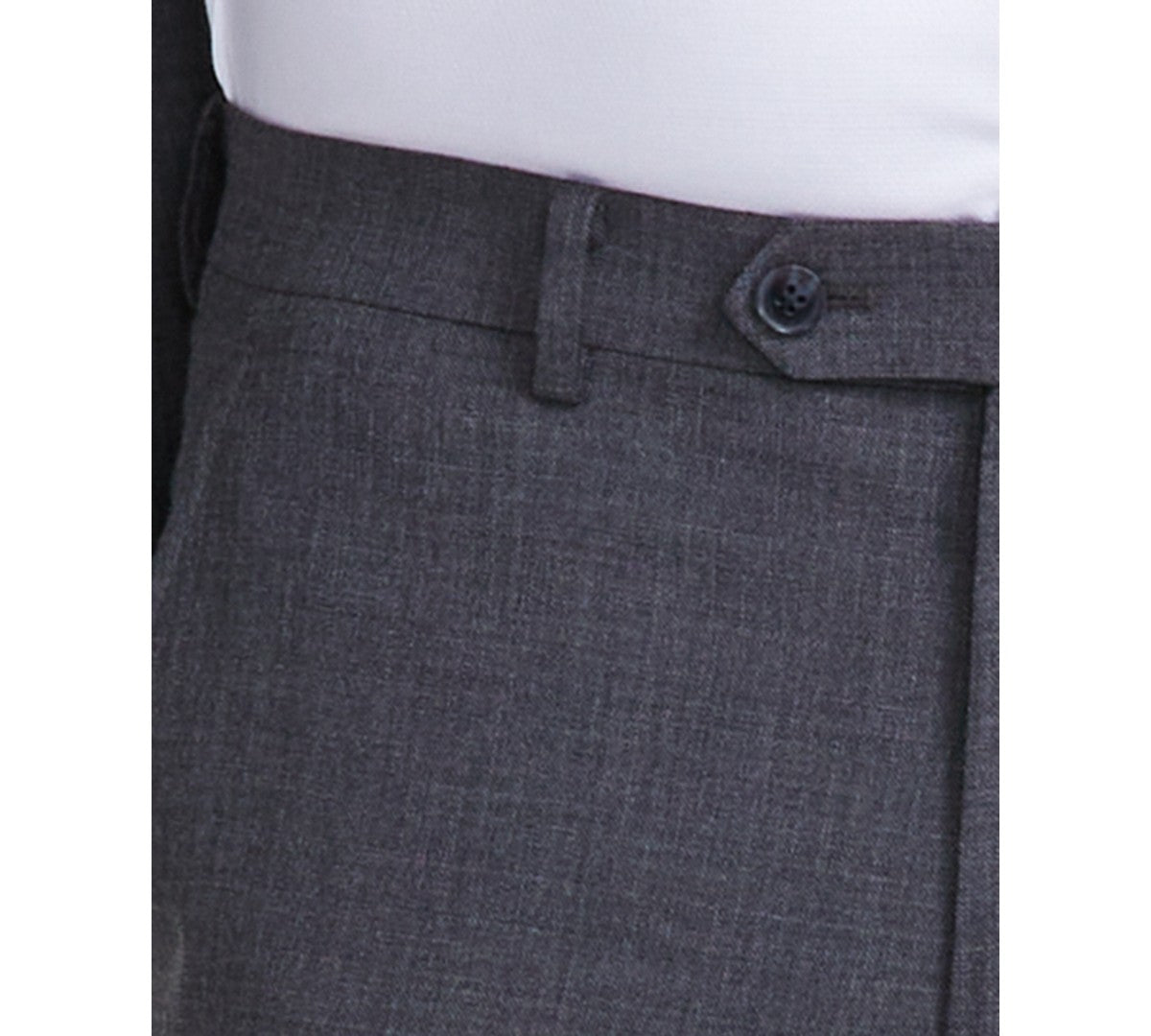 Tallia Mens Classic fit Dress Pants 42 / 30 Charcoal Grey Solid Stretch