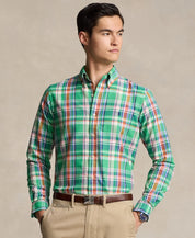 Polo Ralph Lauren Men's Classic-Fit Performance Oxford Shirt Green Blue XXL
