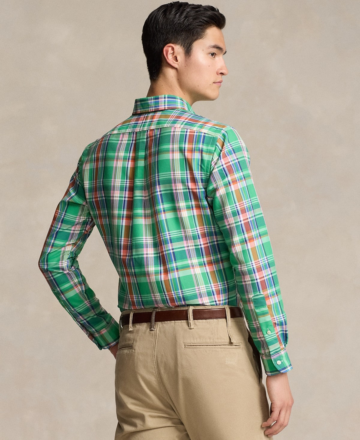 Polo Ralph Lauren Men's Classic-Fit Performance Oxford Shirt Green Blue XXL