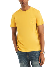 Nautica Mens Regular fit Short Sleeve T-Shirt Shirt Small Gold Solid