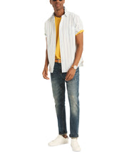 Nautica Mens Regular fit Short Sleeve T-Shirt Shirt Small Gold Solid