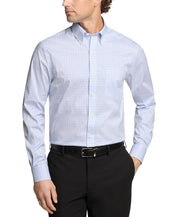 Tommy Hilfiger Mens Regular fit Dress Shirt XL 17 in 34-35 Blue Check
