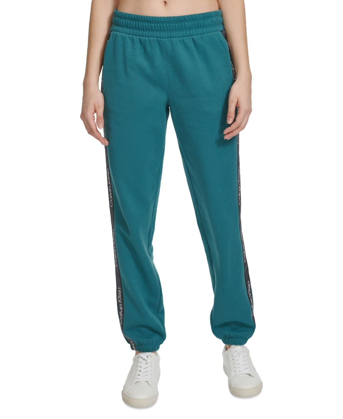 Calvin Klein Women Regular fit Joggers Fleece Pants XL / 30 Green Solid