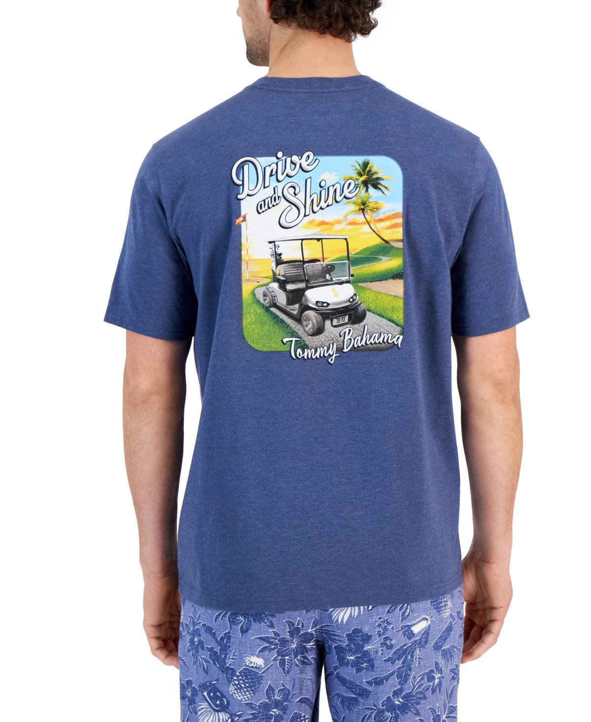 Tommy Bahama Men Regular fit Short Sleeve T-Shirt Shirt XXXL Blue