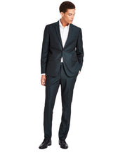 Nick Graham Mens Slim fit 2 Piece Suit 42 S / 36 Waist Green Solid Stretch