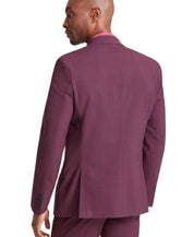 Bar Iii Mens Skinny fit Suit Jacket Blazer 36 R Berry Red Solid Wool