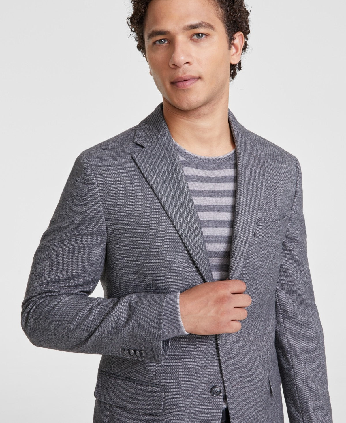 Tommy Hilfiger Mens Modern fit Sport Coat Blazer 42 S Grey