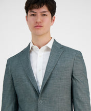 Calvin Klein Mens Slim fit Sport Coat Blazer 42 S Green Solid Stretch