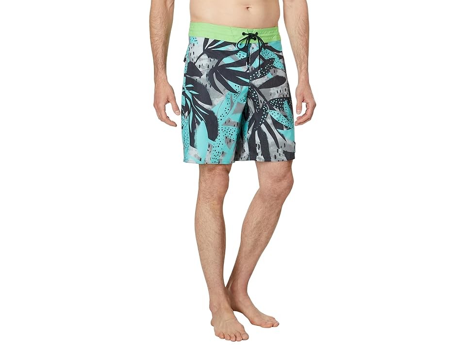 Volcom Mens Regular fit Swim Trunks Swimwear 30 Blue Floral