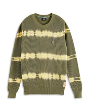 Scotch & Soda Chunky Tie Dye Crewneck Sweater Medium Green Yellow