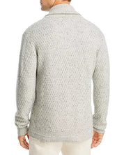 Liverpool Los Angeles Birdseye Cardigan Sweater Medium Light Grey
