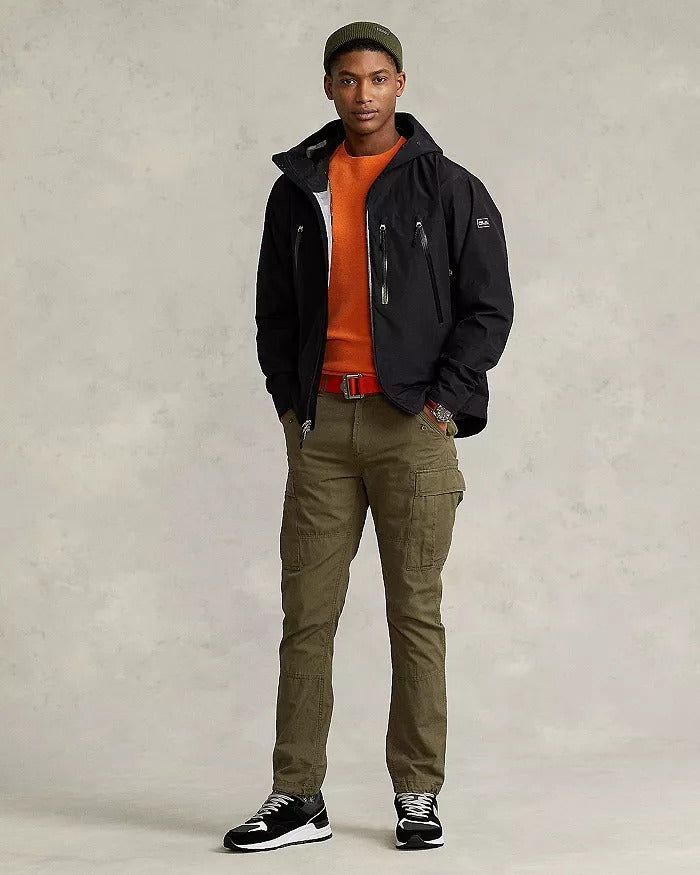 Polo Ralph Lauren RLX Mens Water Repellent Ripstop Jacket Lage Black