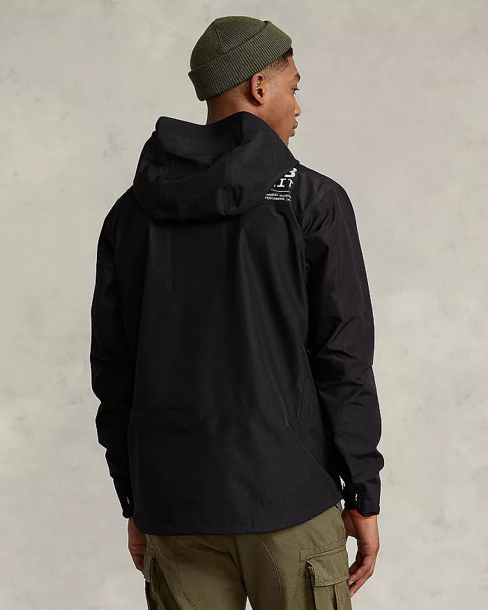 Polo Ralph Lauren RLX Mens Water Repellent Ripstop Jacket Lage Black