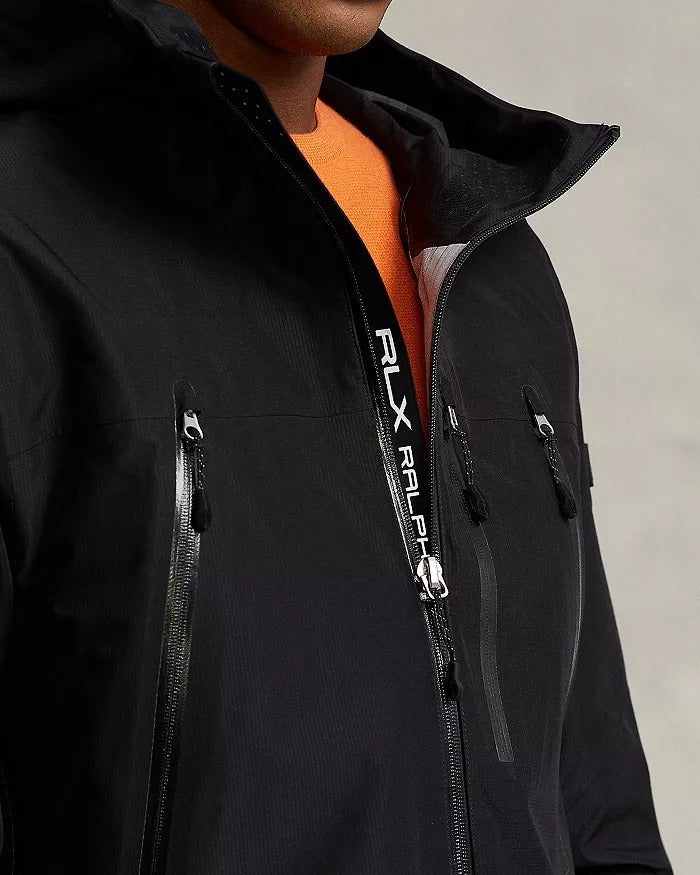 Polo Ralph Lauren RLX Mens Water Repellent Ripstop Jacket Lage Black
