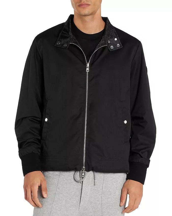 Moncler Mens Black Flamenne Reversible Jacket Size 1 / Small Full Zip