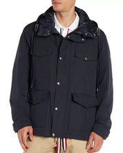Moncler Isidore Mens Reversible Puffer Jacket Coat Size 4/ XL Dark Blue