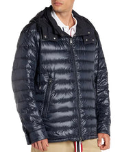 Moncler Isidore Mens Reversible Puffer Jacket Coat Size 4/ XL Dark Blue