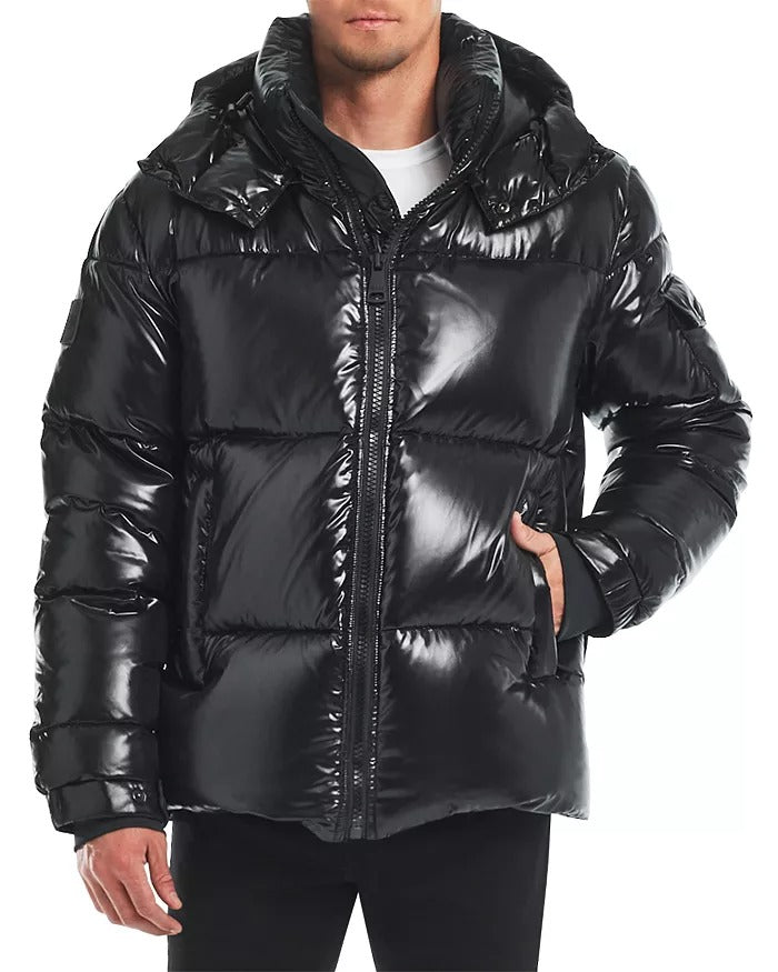 SAM. Mens Vortex Down Puffer Coat Jacket Small Black